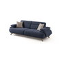 Atelier Del Sofa Sofá de 3 Plazas Bonjo Silver - Navy Blue